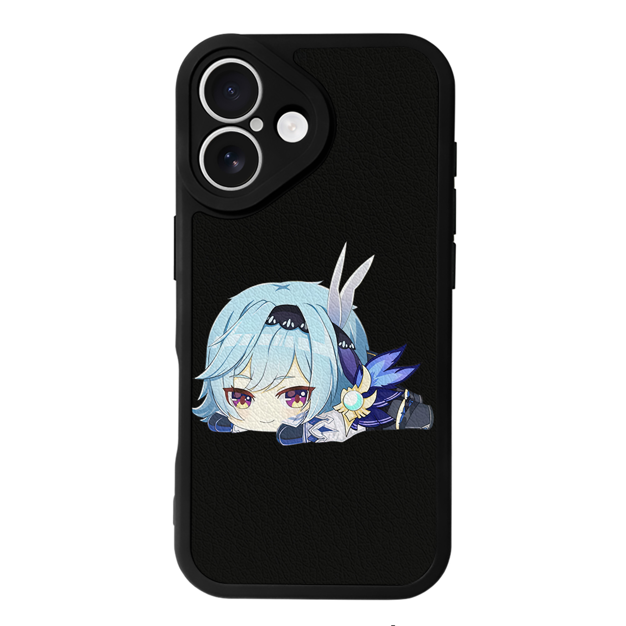 げんし神 优菈 ゆうら genshin Yūra 【iPhone 16シリーズ対応】シリコンスマホケース（レザー調） 材質：シリコン